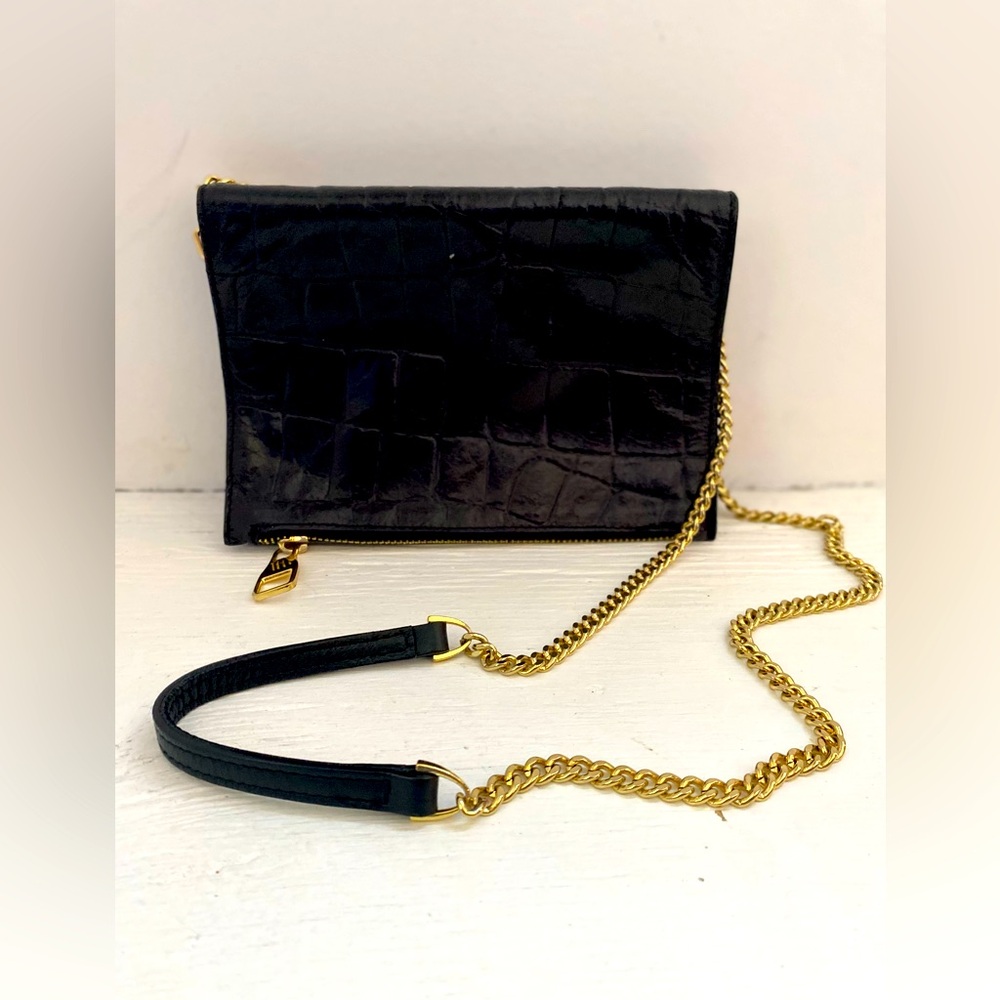 Laura DIMaggio Black Clutch Purse